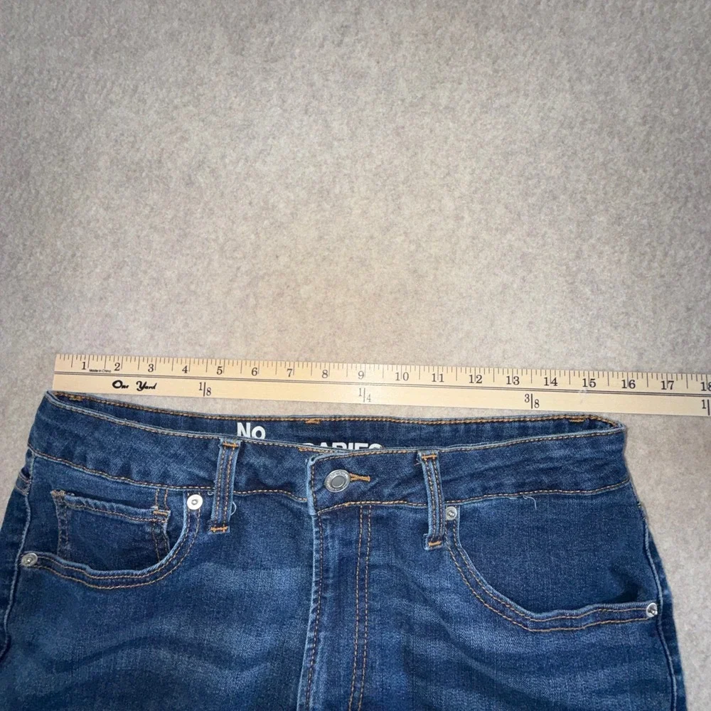 No Boundaries Womens High Rise Skinny Jeans Dark Wash Blue Size 12 Stretch Denim